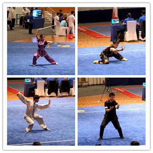 我校健兒在中國大學(xué)生武術(shù)套路錦標(biāo)賽中摘金奪銀